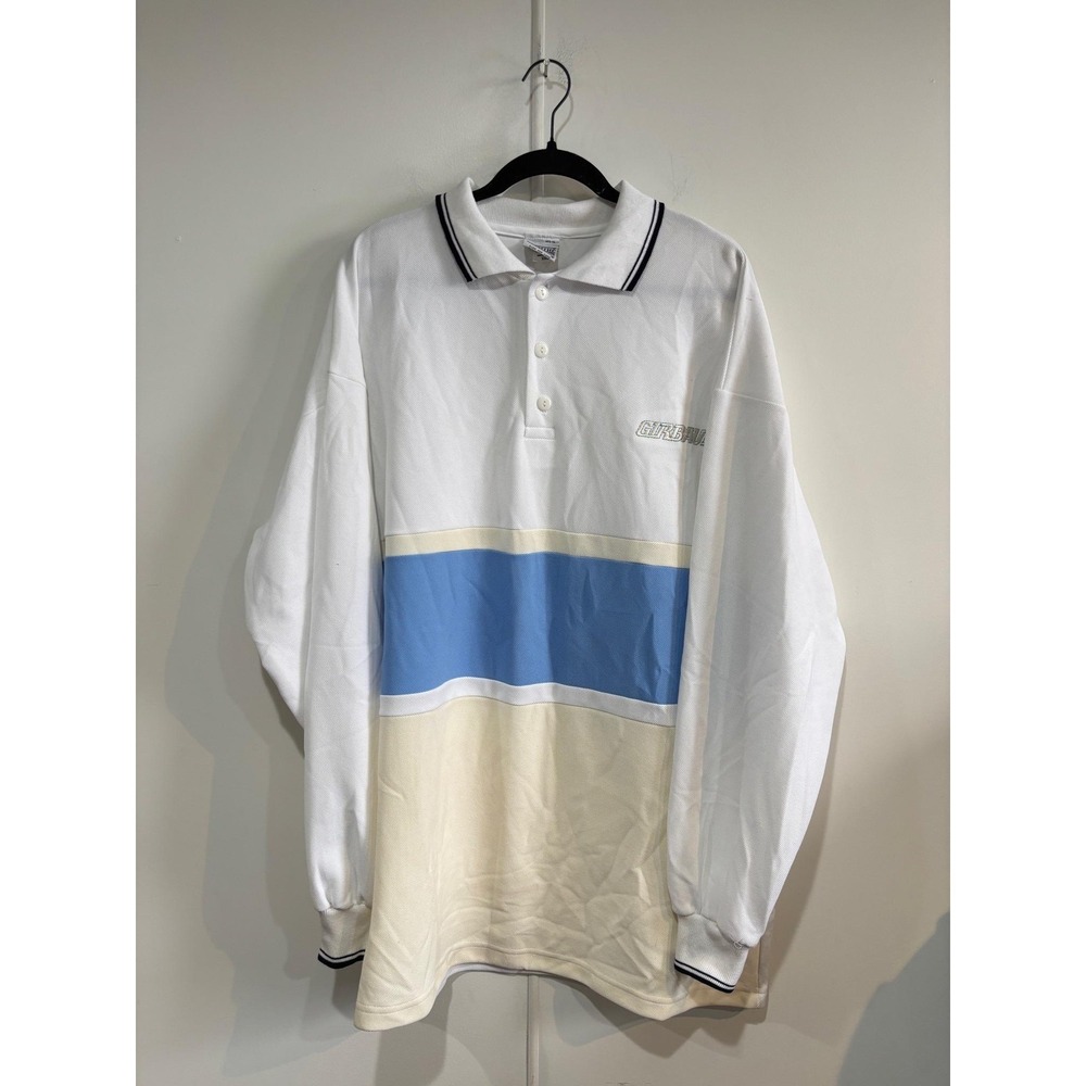 Vintage Marithe Francois Girbaud Polo Shirt Mens 2XL Blue Colorblock USA 90s